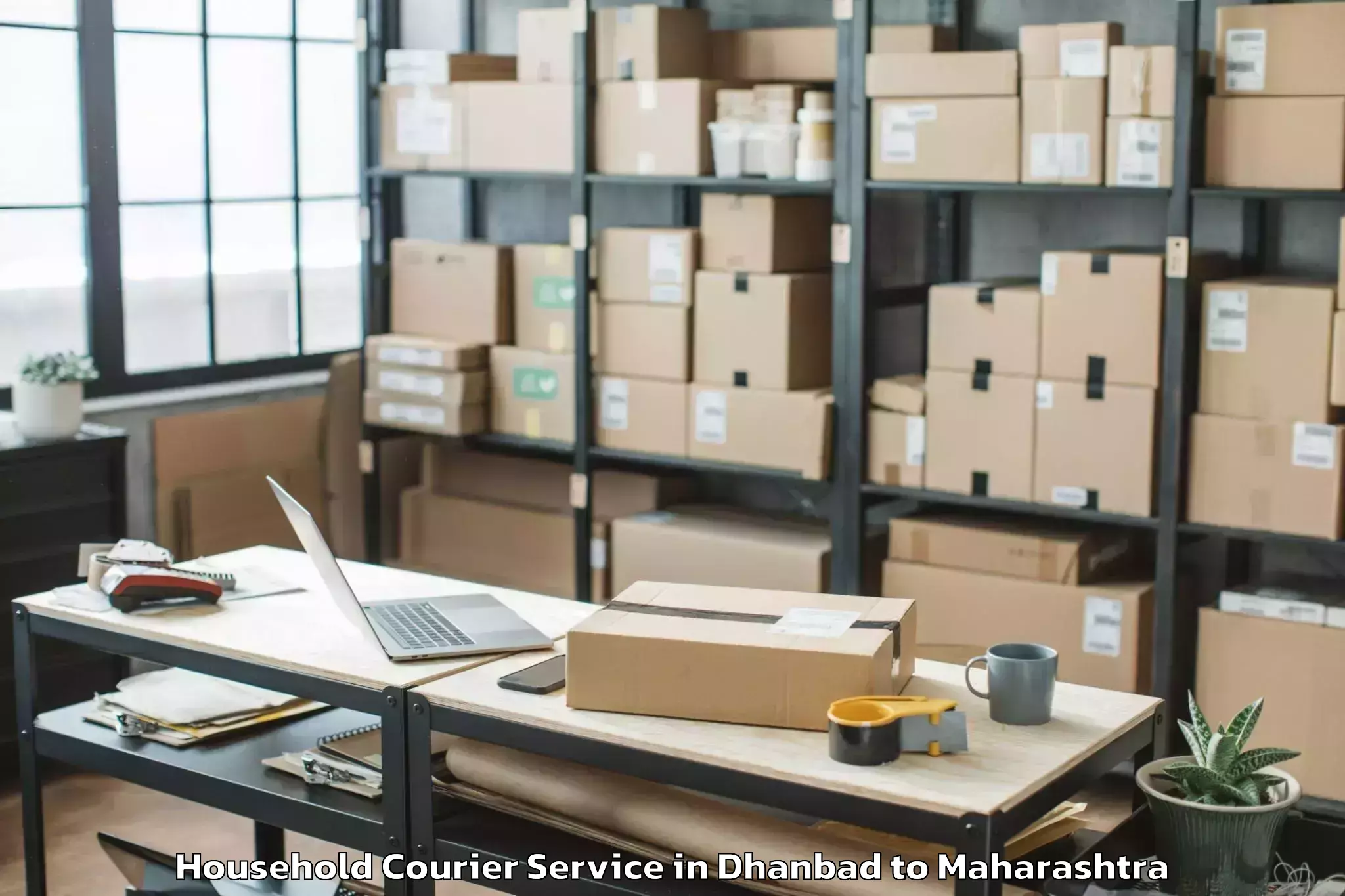 Hassle-Free Dhanbad to Kopargaon Household Courier